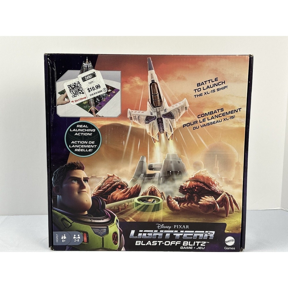 Disney‎ Pixar Lightyear Blast-Off Blitz Board Game New Sealed Mattel